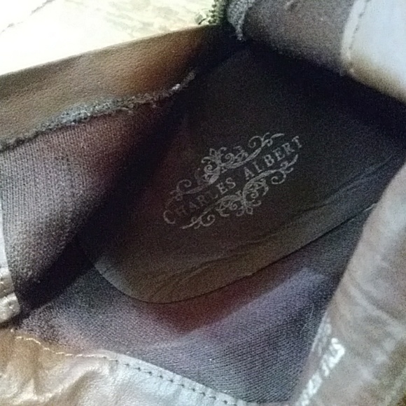 Ankle bootie with gold stud detail - Picture 6 of 7